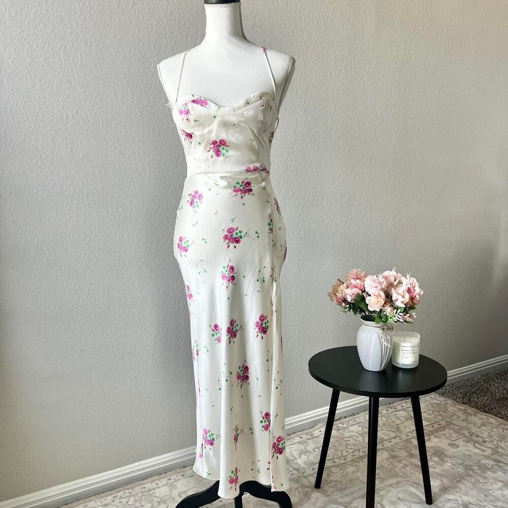 Zara floral slip dress